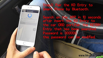 HKOBDII KD OBD ENTRY replace the car key
