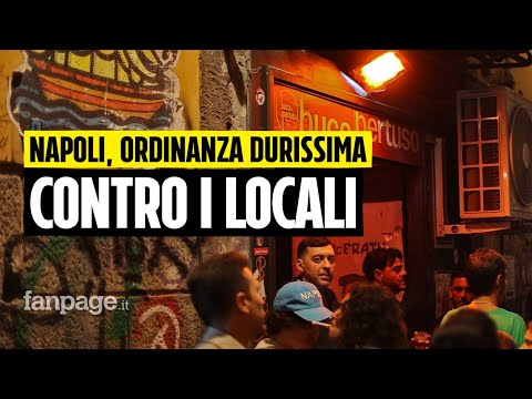 Video Le reazioni dei commercianti di Napoli all'ordinanza anti rumore per la movida notturna