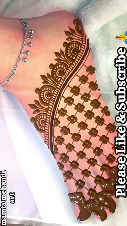 #shorts Easy bridal feet mehndi designs | arabic mehndi design | mehndi designs |pairon ki mehandi |