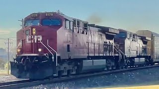 CP stack train West at Ogden on the brook Subdivision.
