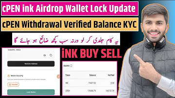 CPEN iNK Airdrop Wallet Lock Up, KYC, Buy & Sell Explained | CPEN Tokens Verified ✅| CPEN Withdrawal
