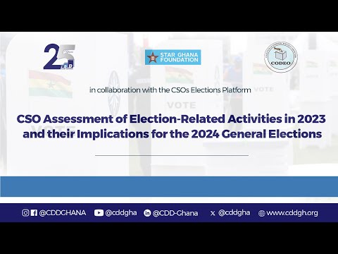 Roundtable Discussion on CSO Assessment of Ghana&#039s 2024 General Elections