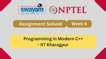 Programming in Modern C++ Week 4 || NPTEL ANSWERS 2024 #nptel #nptel2024