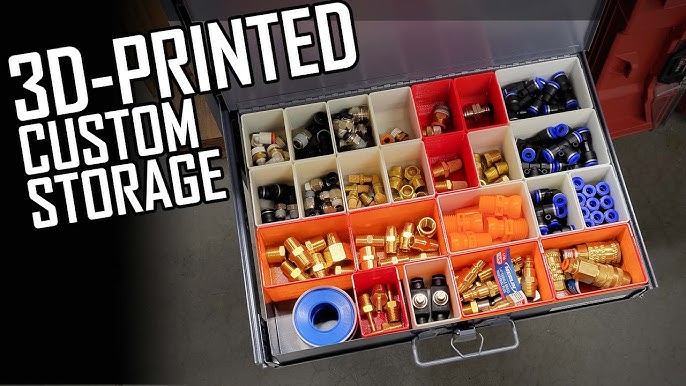 Bins for Harbor Freight 20 Bin Medium Portable Parts Storage Case by  Bwil415, Download free STL model