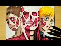 Drawing Colossal Titan from Attack on Titan (Armin vs Bertholdt)