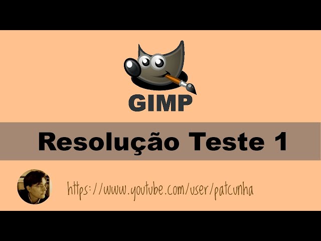 Resolução da FA1 no Gimp