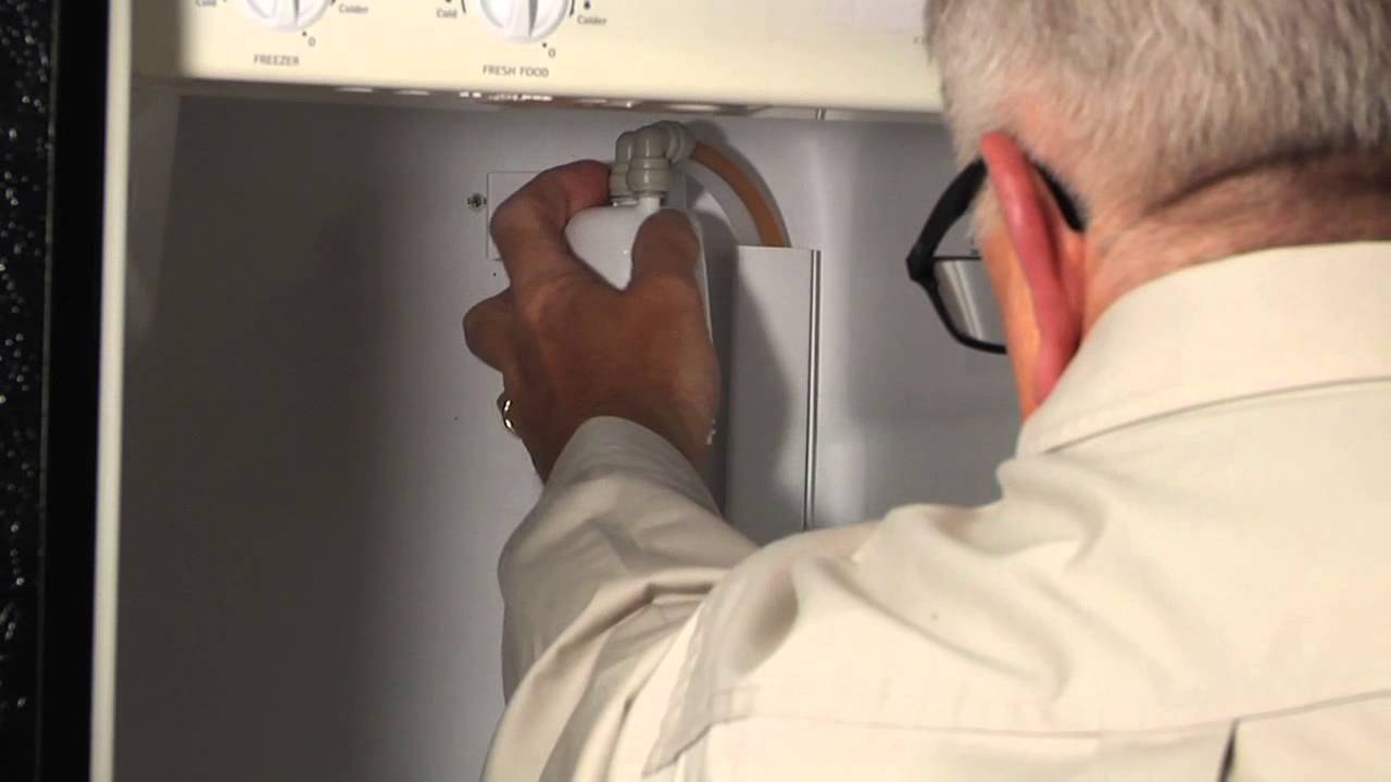 Refrigerator Repair - Replacing the Water Filter Housing (Frigidaire