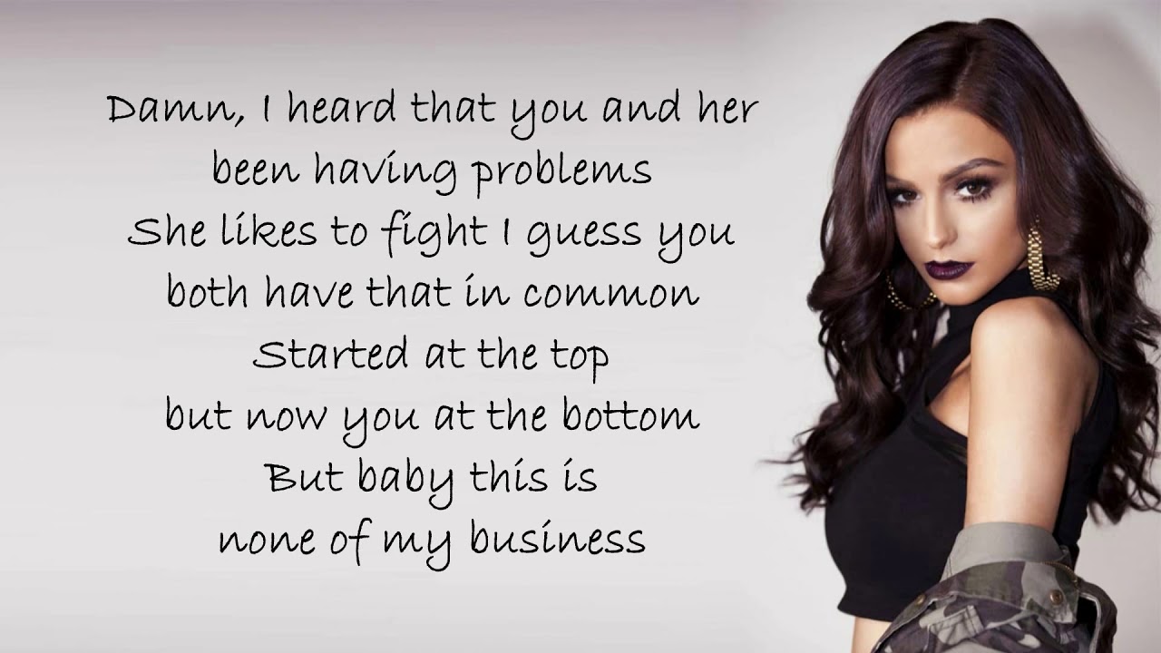 Cher Lloyd None Of My Business Lyrics Songs Youtube