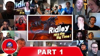 Live Reaction: Ridley on Smash Bros Ultimate (PART 1) | E3 2018 | Synched Compilation