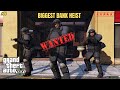 GTA V Bank Heist | 5 Star Wanted Level Challenge | Epic Police Escape Gameplay