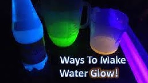 How to make Water GLOW!!! | Glowing water Experiment you can perform at HOME!
