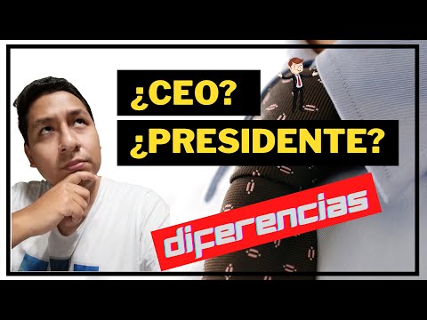 Vídeo: Diferencia Entre Director Ejecutivo Y Director General