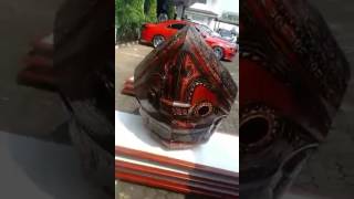 PETI JENAZAH DL SITORUS FULL MOTIF GORGA BATAK !! SUPER MEWAH, DIPESAN 3 TAHUN YANG LALU