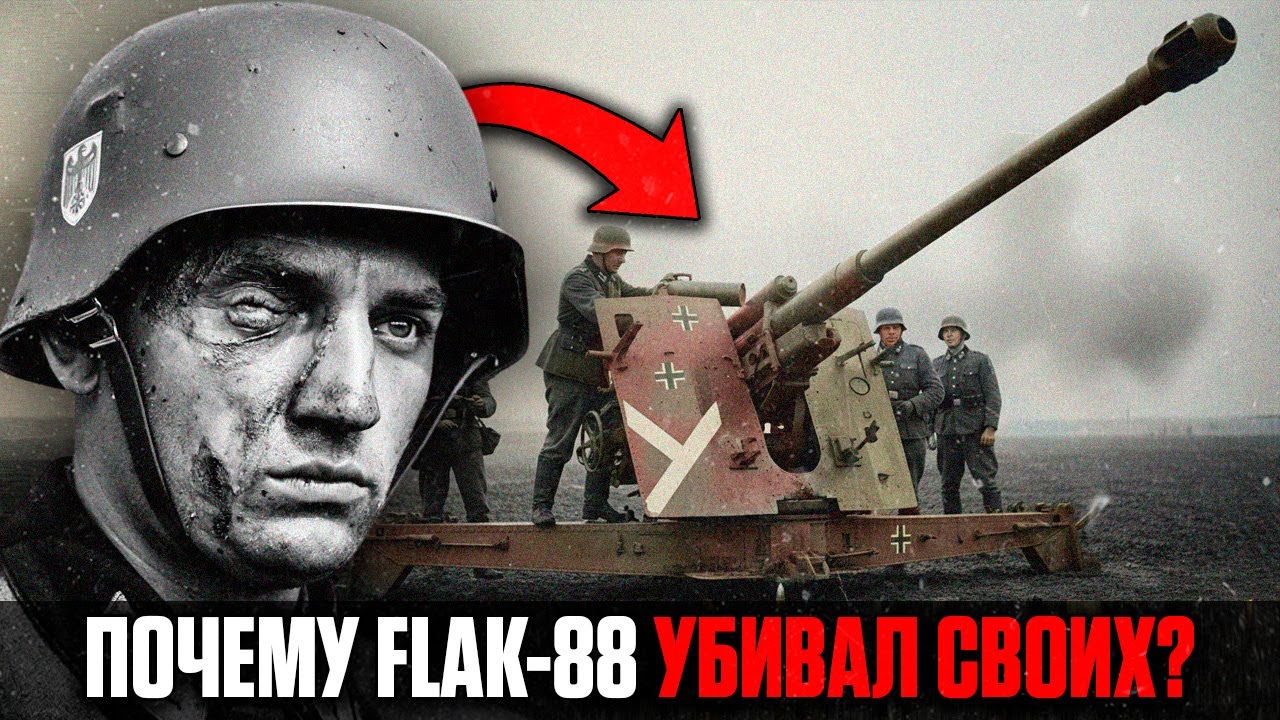 FLAK 88: Почему Она УНИЧТОЖАЛА СВОЙ РАСЧЁТ Быстрее, Чем ВРАГА?