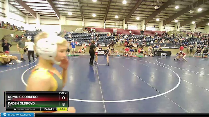 71 Lbs 2nd Place Match - Dominic Cordero, TN Vs Ka...