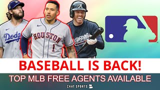 Top 15 MLB Free Agents After MLB Lockout ENDS Ft. Carlos Correa, Freddie Freeman & Kyle Schwarber