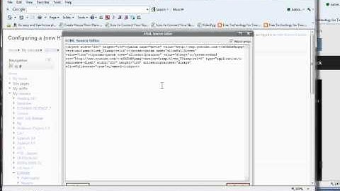 Block With Embed Video in Moodle