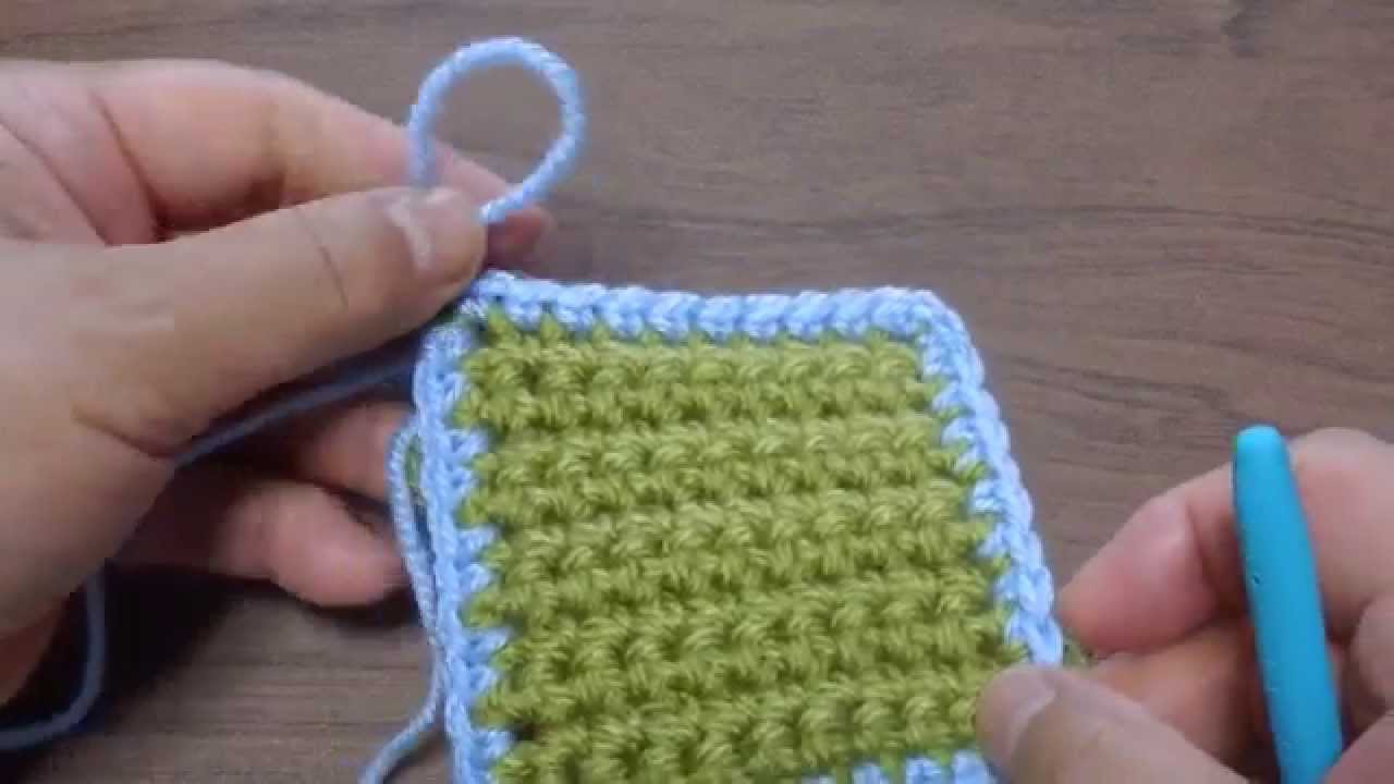 細編みの縁の編み方 縁編み かぎ針編みの基本 How To Crochet Youtube