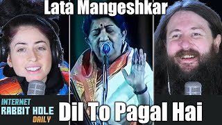 Lata Mangeshkar - Dil To Pagal Hai | Live Performance | irh daily REACTION!