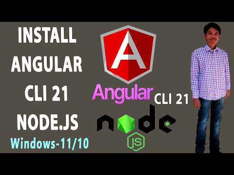 Angular Cli 21 and Node.js Installation Setup on Windows 11 ll 10