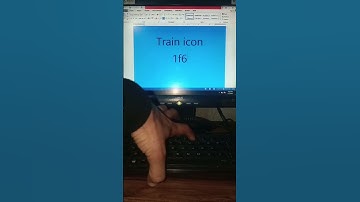 Train 🚂 icon in ms word #short #shorts
