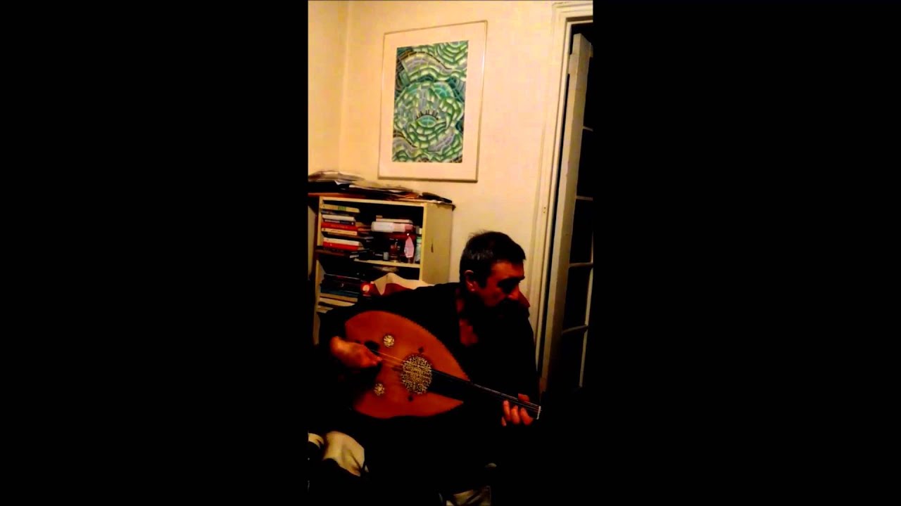 Najib Shaheen testing a 1946 G. Nahat oud after restoration.