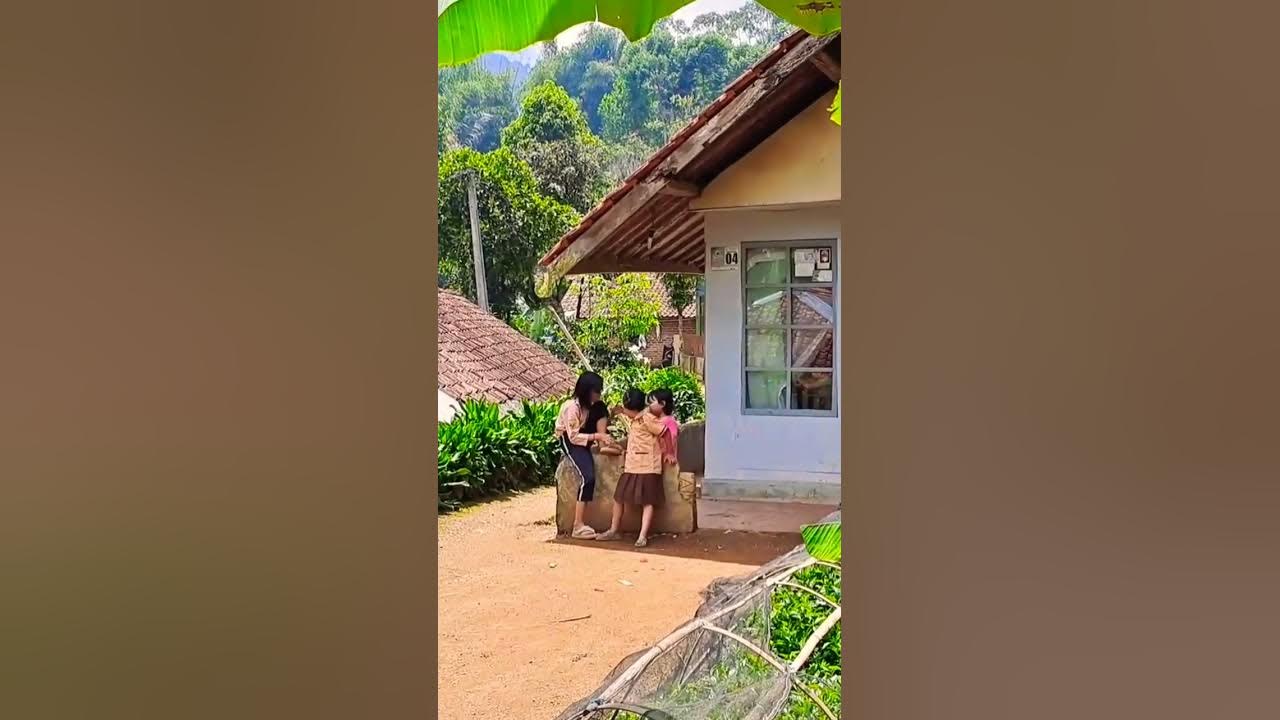 suasana pedesaan di pagi hari yang alami di kampung pelosok bandung selatan (Jawa Barat)#shorts