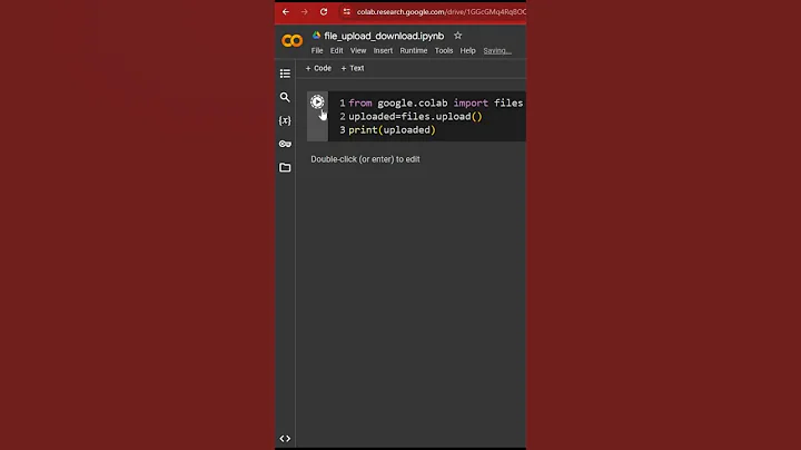File uploading to Google colab platform  #googlecolab #colab