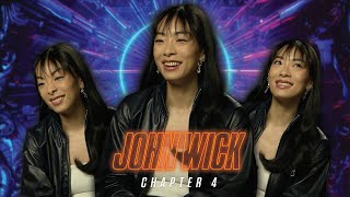 John Wick 4&#39;s Rina Sawayama on working with Keanu Reeves, action set pieces &amp; doing her own stunts