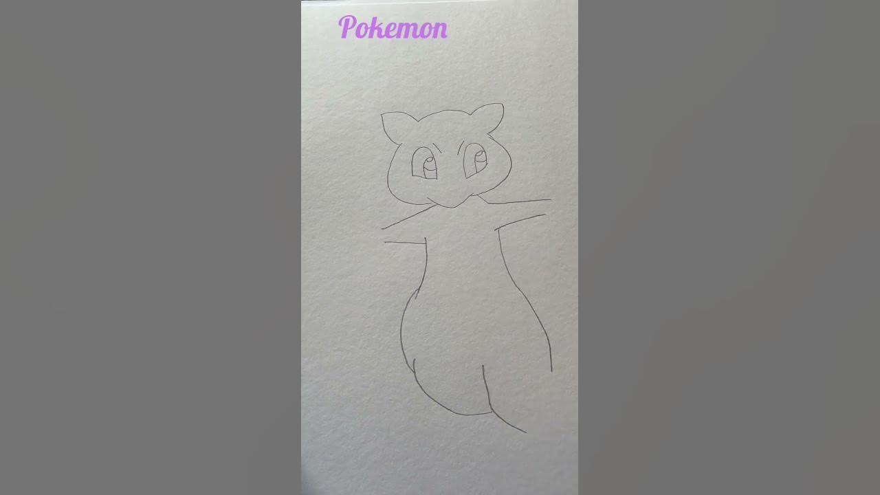 Carlos Arts — 🖋️ Desenho do Mew do Anime Pokémon 🖋️ . ✍️