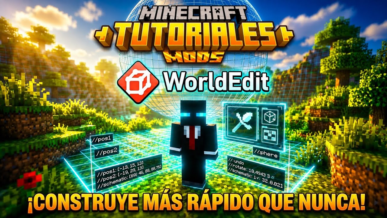 WORLDEDIT: Tutorial Básico desde Cero (Minecraft Mod y Plugin) - YouTube