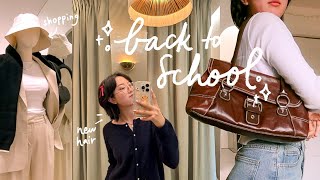 back to college prep vlog 👜🤎 new hair, clothes, healthy routine