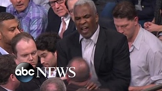 Charles Oakley Fight with Knicks Security CAUGHT ON CAMERA