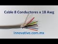 Cable 8 Conductores x 18 AWG