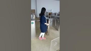 Waist Height Turnstile Access System 304 Stainless Steel Tripod Turnstile Gate