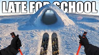 Late For School Parkour POV (Winter Edition)