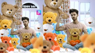 PicsArt Teddy bear Day Special Photo Editing Tutorial || Vijay Mahar Photo Editing || Pijush editing