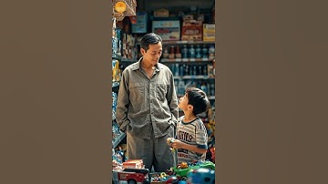 Cha không có tiền mua đồ chơi… nhưng vẫn luôn dõi theo con | Câu chuyện cảm động #shorts