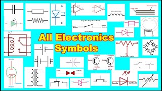 All Electronic Circuit Diagram Symbols || Basic Electronic Component Name And Symbol💻