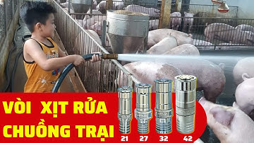 VÒI TĂNG ÁP LỰC NƯỚC 10 LẦN XỊT RỬA CHUỒNG TRẠI  LỢN, BÒ, NGAN, VỊT HÀNG VIỆT NHẬT 0865.808.196