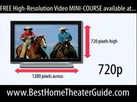TV Resolution 720p vs 1080i 1080p Plasma LCD DLP