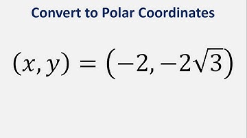 Convert the given Rectangular Coordinates to Polar Coordinates (x, y) = (-2, -2sqrt(3))