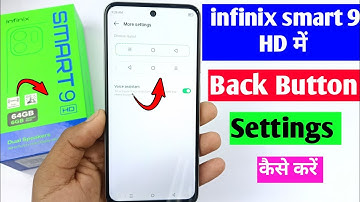 infinix smart 9 HD back button setting | infinix smart 9 HD back button change setting