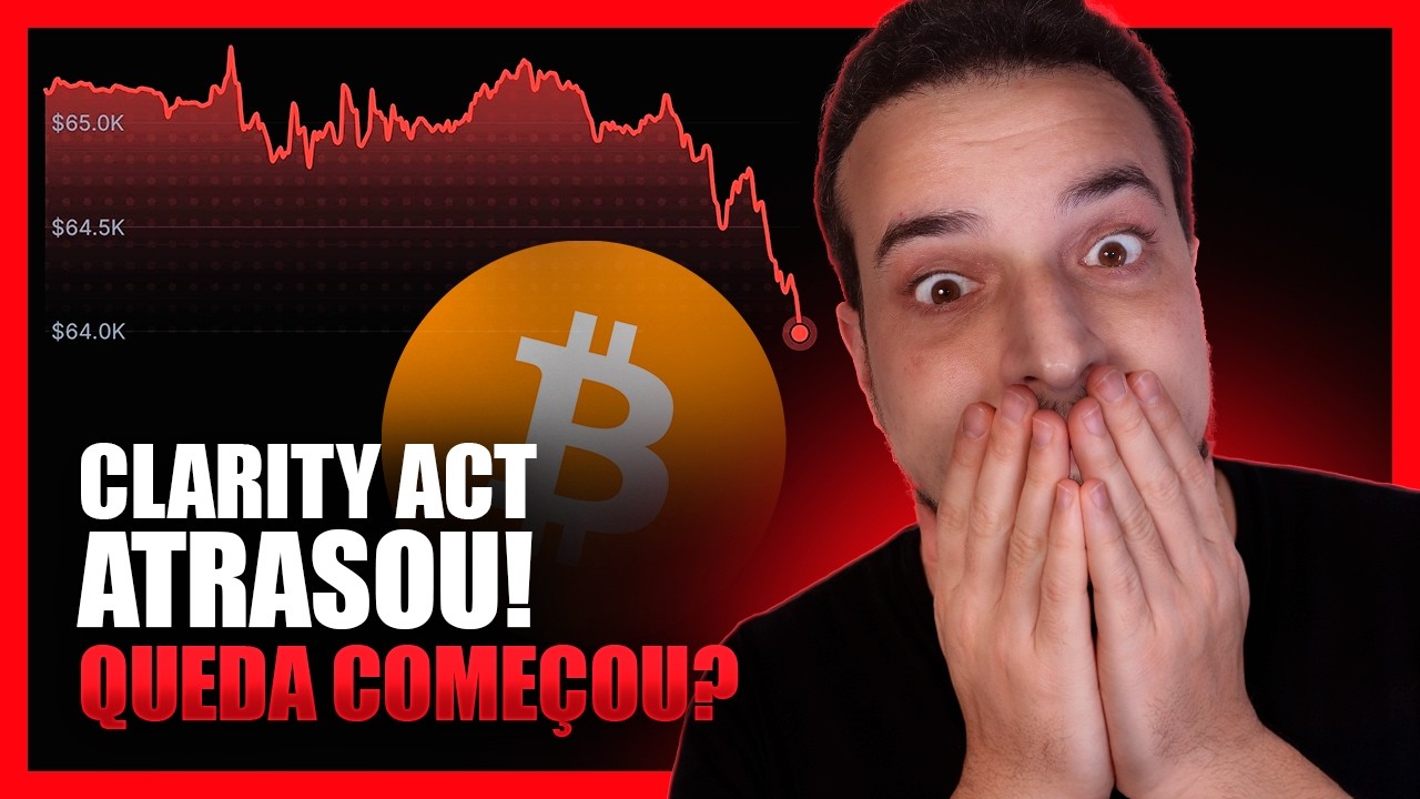 🚨 BITCOIN INICIOU A TAL QUEDA DE 30% APÓS PRORROGAÇÃO DO CLARITY ACT?