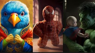 ✨ Marvel Super Heroes Gingerbread Man & Parrot ? shortsyoutube avengers viral