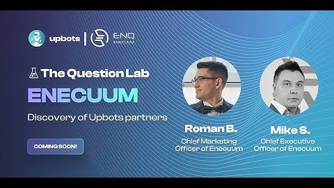UpBots interview with Enecuum Team deep diving into the markets and Blockchain! Not to be missed!
