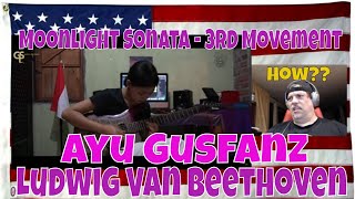 Moonlight Sonata - 3RD Movement - Ludwig Van Beethoven (cover Ayu Gusfanz) - REACTION - WOW