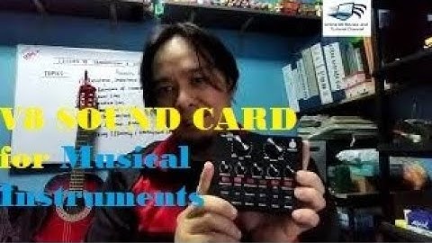 V8 Sound Card Review for Musical Instruments/Guitars (Tagalog) - PART II