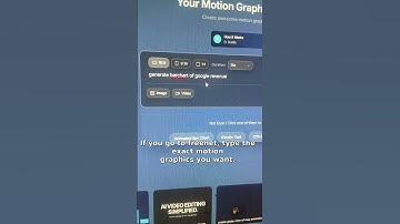 Create motion graphics with just prompt| AI tools before your competitio found them