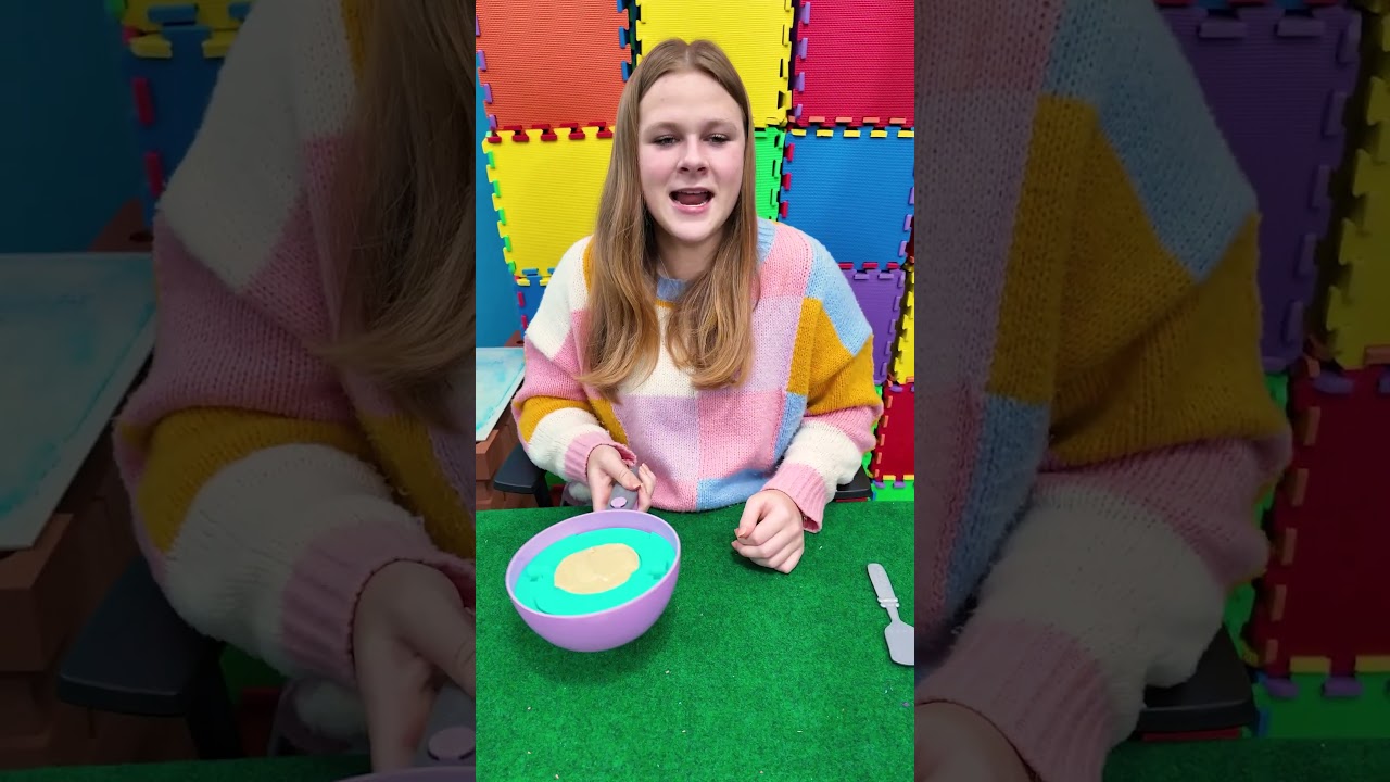 Assistant Cooks Up a Cookeez Makery Pancake Surprise With Waffles 